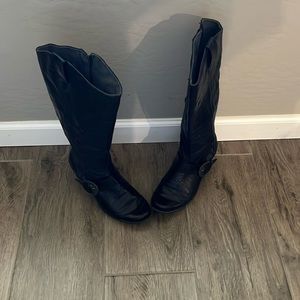 Romika black leather boots Size 40